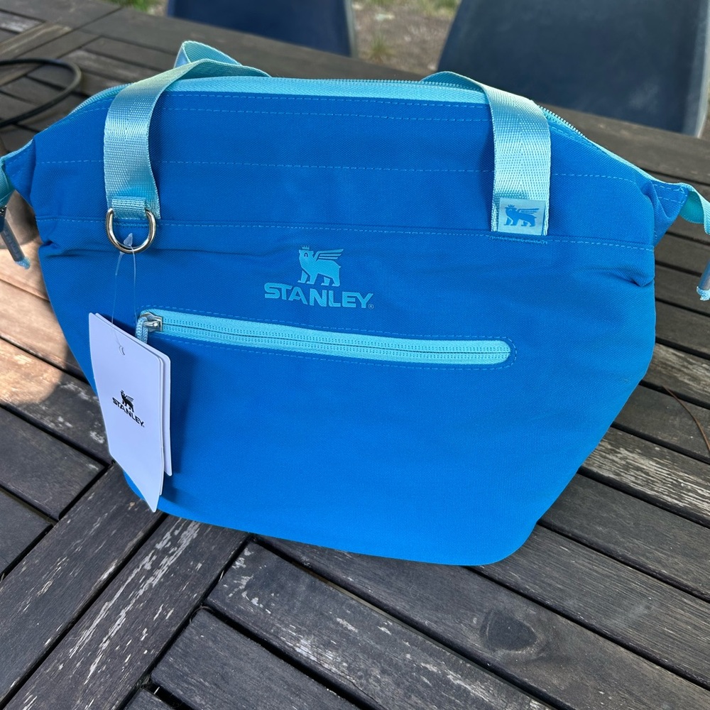 Stanley Light Blue Tote with White Trim